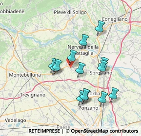Mappa 31040 Giavera del Montello TV, Italia (6.45714)