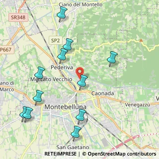Mappa Vicolo Galeazze, 31044 Montebelluna TV, Italia (2.43636)