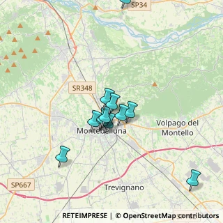 Mappa Vicolo Galeazze, 31044 Montebelluna TV, Italia (2.91667)