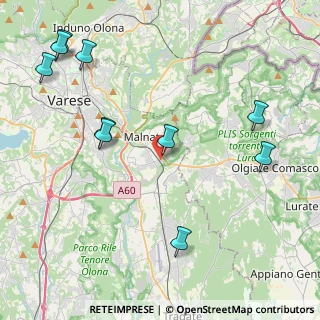Mappa Via Monsignor Carlo Sonzini, 21046 Malnate VA, Italia (5.55545)
