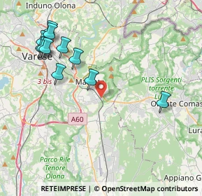 Mappa Via Monsignor Carlo Sonzini, 21046 Malnate VA, Italia (4.60636)