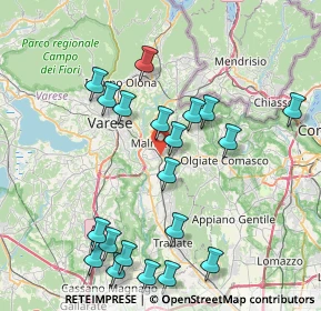 Mappa Via Monsignor Carlo Sonzini, 21046 Malnate VA, Italia (8.546)