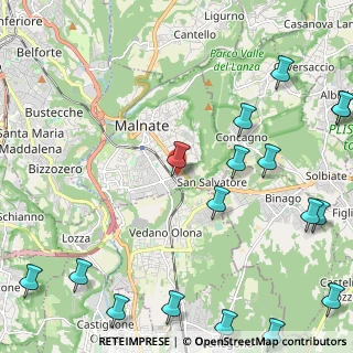 Mappa Via Monsignor Carlo Sonzini, 21046 Malnate VA, Italia (3.23412)