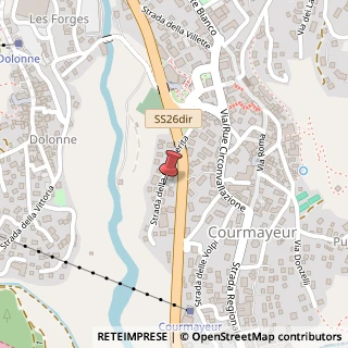 Mappa Strada Margherita, 8, 11013 Courmayeur, Aosta (Valle d'Aosta)