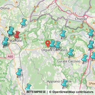 Mappa Via del Costone, 22077 Olgiate Comasco CO, Italia (6.505)