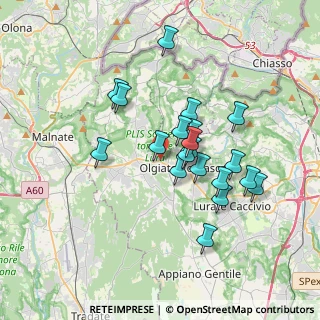 Mappa Via del Costone, 22077 Olgiate Comasco CO, Italia (3.0335)