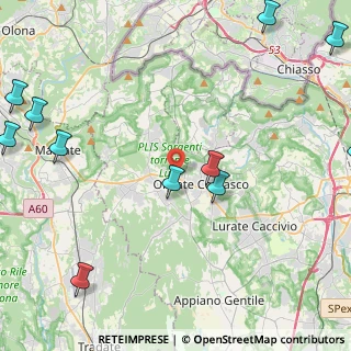 Mappa Via del Costone, 22077 Olgiate Comasco CO, Italia (6.29545)
