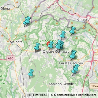 Mappa Via del Costone, 22077 Olgiate Comasco CO, Italia (3.51176)