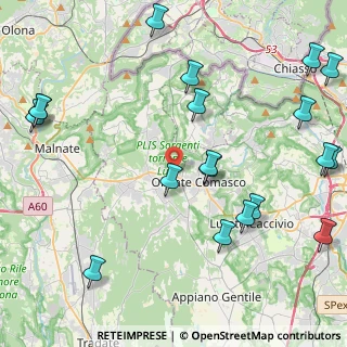 Mappa Via del Costone, 22077 Olgiate Comasco CO, Italia (5.748)