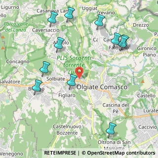 Mappa Via del Costone, 22077 Olgiate Comasco CO, Italia (2.52455)