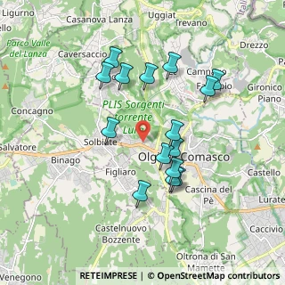 Mappa Via del Costone, 22077 Olgiate Comasco CO, Italia (1.66933)