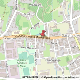 Mappa Via Schiavonesca Marosticana, 10, 31011 Asolo, Treviso (Veneto)