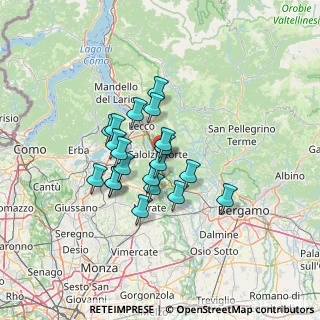 Mappa Via Quarenghi, 23801 Calolziocorte LC, Italia (9.9875)