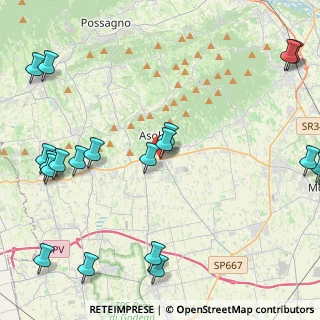 Mappa Viale Tiziano, 31011 Asolo TV, Italia (6.049)