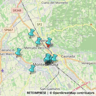 Mappa Via Pretura Vecchia, 31044 Montebelluna TV, Italia (1.58167)