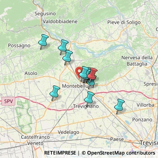 Mappa Via Pretura Vecchia, 31044 Montebelluna TV, Italia (4.765)