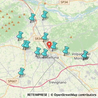 Mappa Via Pretura Vecchia, 31044 Montebelluna TV, Italia (4.16692)