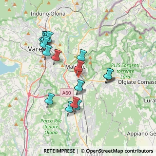 Mappa Via Reggio Emilia, 21046 Malnate VA, Italia (3.63474)