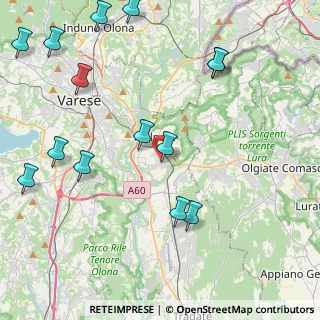 Mappa Via Reggio Emilia, 21046 Malnate VA, Italia (5.38286)