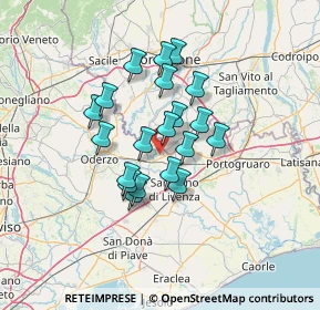 Mappa Via Quartarezza, 31045 Motta di Livenza TV, Italia (10.126)