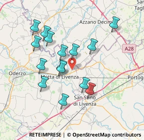 Mappa Via Quartarezza, 31045 Motta di Livenza TV, Italia (6.72)