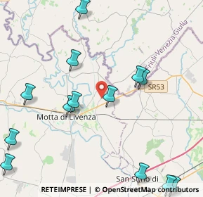 Mappa Via Quartarezza, 31045 Motta di Livenza TV, Italia (5.928)