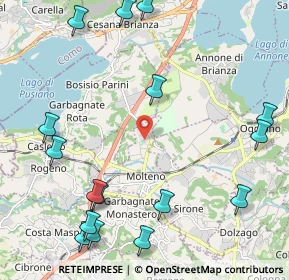 Mappa Via Giancarlo Puecher, 23847 Molteno LC, Italia (2.81438)
