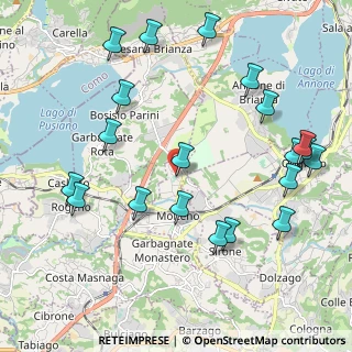 Mappa Via Giancarlo Puecher, 23847 Molteno LC, Italia (2.4125)