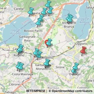 Mappa Via Giancarlo Puecher, 23847 Molteno LC, Italia (2.56)