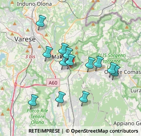 Mappa Via Agostino Novella, 21046 Malnate VA, Italia (3.15769)