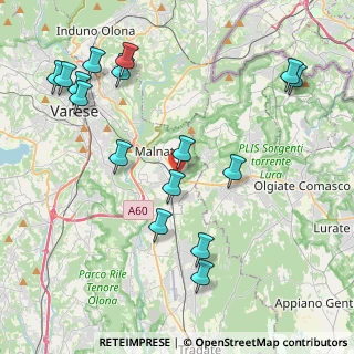 Mappa Via Agostino Novella, 21046 Malnate VA, Italia (4.79625)