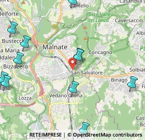 Mappa Via Agostino Novella, 21046 Malnate VA, Italia (2.70273)
