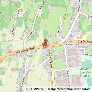 Mappa Via Bassanese, 4, 31011 Asolo, Treviso (Veneto)