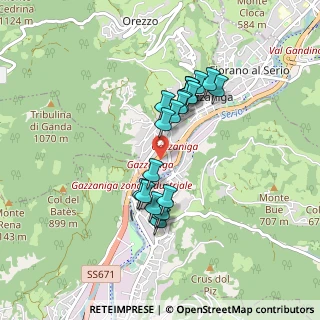 Mappa Via Salici zona Industriale, 24025 Gazzaniga BG, Italia (0.728)