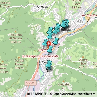 Mappa Via Salici zona Industriale, 24025 Gazzaniga BG, Italia (0.769)