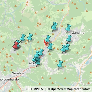 Mappa Via Salici zona Industriale, 24025 Gazzaniga BG, Italia (3.8415)