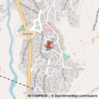 Mappa Via Degli Anziani, 18, 11013 Courmayeur, Aosta (Valle d'Aosta)