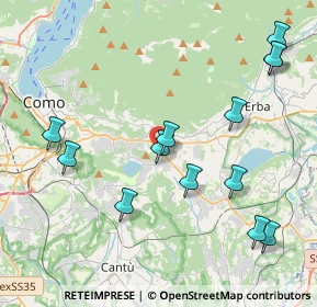 Mappa Via Antonio Meucci, 22032 Albese con Cassano CO, Italia (4.54615)