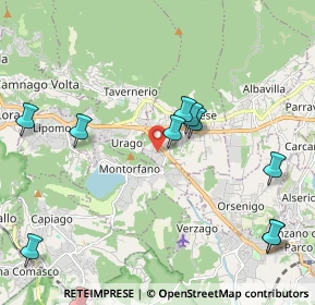 Mappa Via Antonio Meucci, 22032 Albese con Cassano CO, Italia (2.46273)