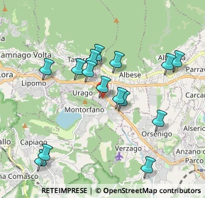 Mappa Via Antonio Meucci, 22032 Albese con Cassano CO, Italia (1.84133)