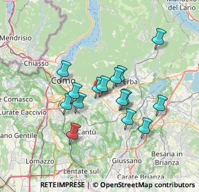 Mappa Via Antonio Meucci, 22032 Albese con Cassano CO, Italia (5.452)