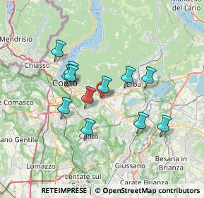 Mappa Via Antonio Meucci, 22032 Albese con Cassano CO, Italia (5.9525)