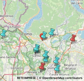 Mappa Via Antonio Meucci, 22032 Albese con Cassano CO, Italia (8.35769)