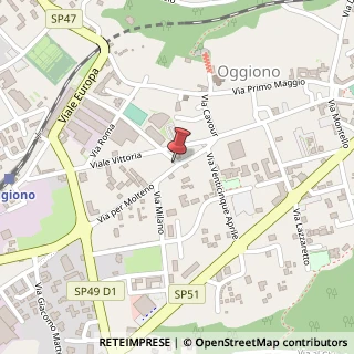 Mappa Via Milano, 2, 23848 Oggiono, Lecco (Lombardia)