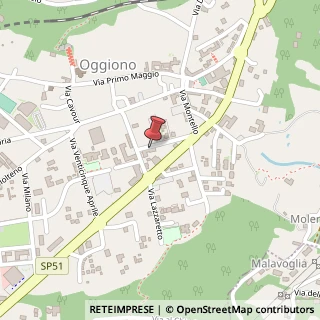 Mappa Via de Francesco, 19, 23848 Oggiono, Lecco (Lombardia)