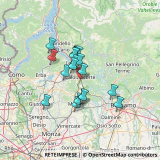 Mappa Via E. Fermi, 23801 Calolziocorte LC, Italia (10.43842)