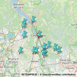 Mappa Via E. Fermi, 23801 Calolziocorte LC, Italia (7.48929)