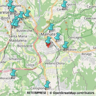 Mappa Via Napoli, 21046 Malnate VA, Italia (3.01357)