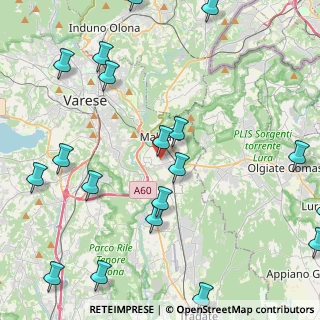 Mappa Via Napoli, 21046 Malnate VA, Italia (5.87211)
