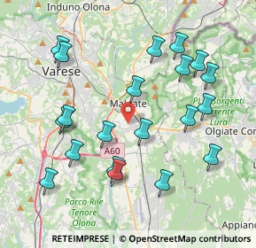 Mappa Via Napoli, 21046 Malnate VA, Italia (4.183)